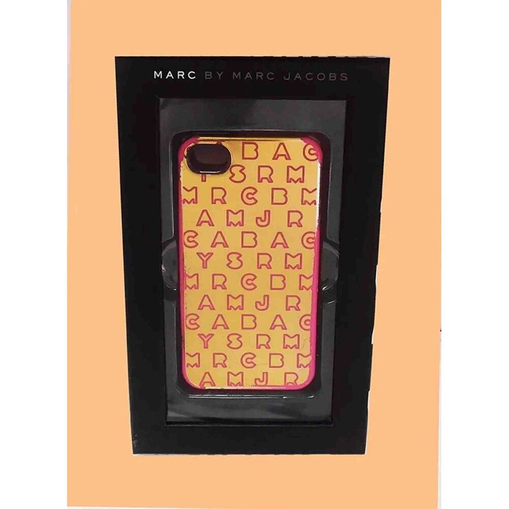 Marc by Marc Jacobs Metallic Gold Signature iPhone 4/4s Phone Case